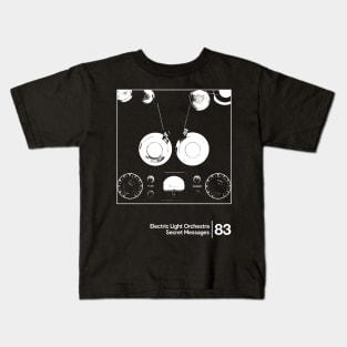 ELO - Secret Messages / Minimal Style Graphic Artwork Design Kids T-Shirt